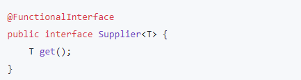 Java 8 Supplier函数式接口介绍及代码样例