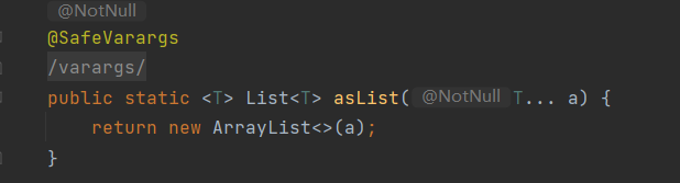 集合：Arrays.asList() 和 new ArraysList()