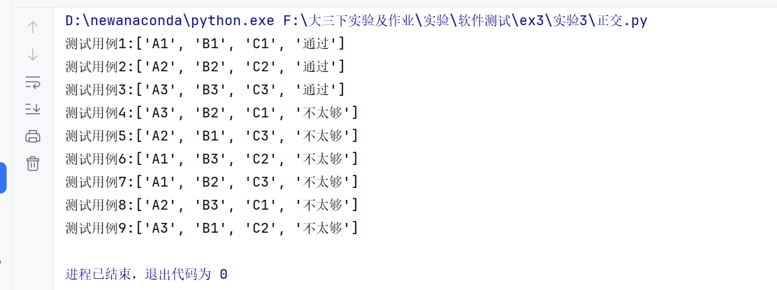 正交实验法python实现