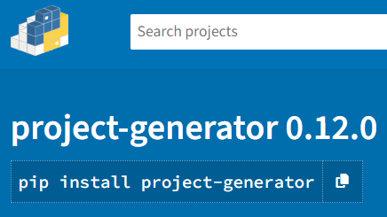 project generator 简单使用