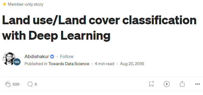 遥感图像处理笔记之【Land use/Land cover classification with Deep Learning】