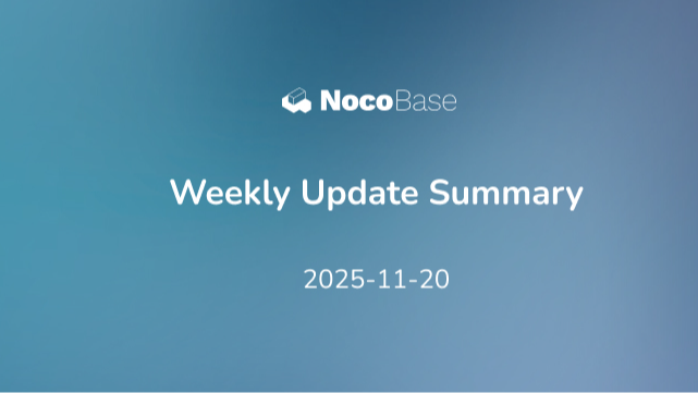 NocoBase 本周更新汇总：新增图表配置的 Al 员工
