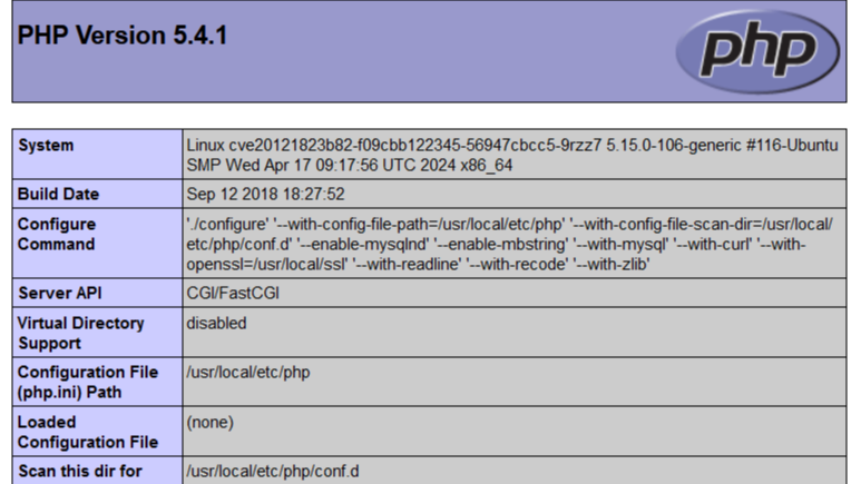 漏洞复现之CVE-2012-1823（PHP-CGI远程代码执行）