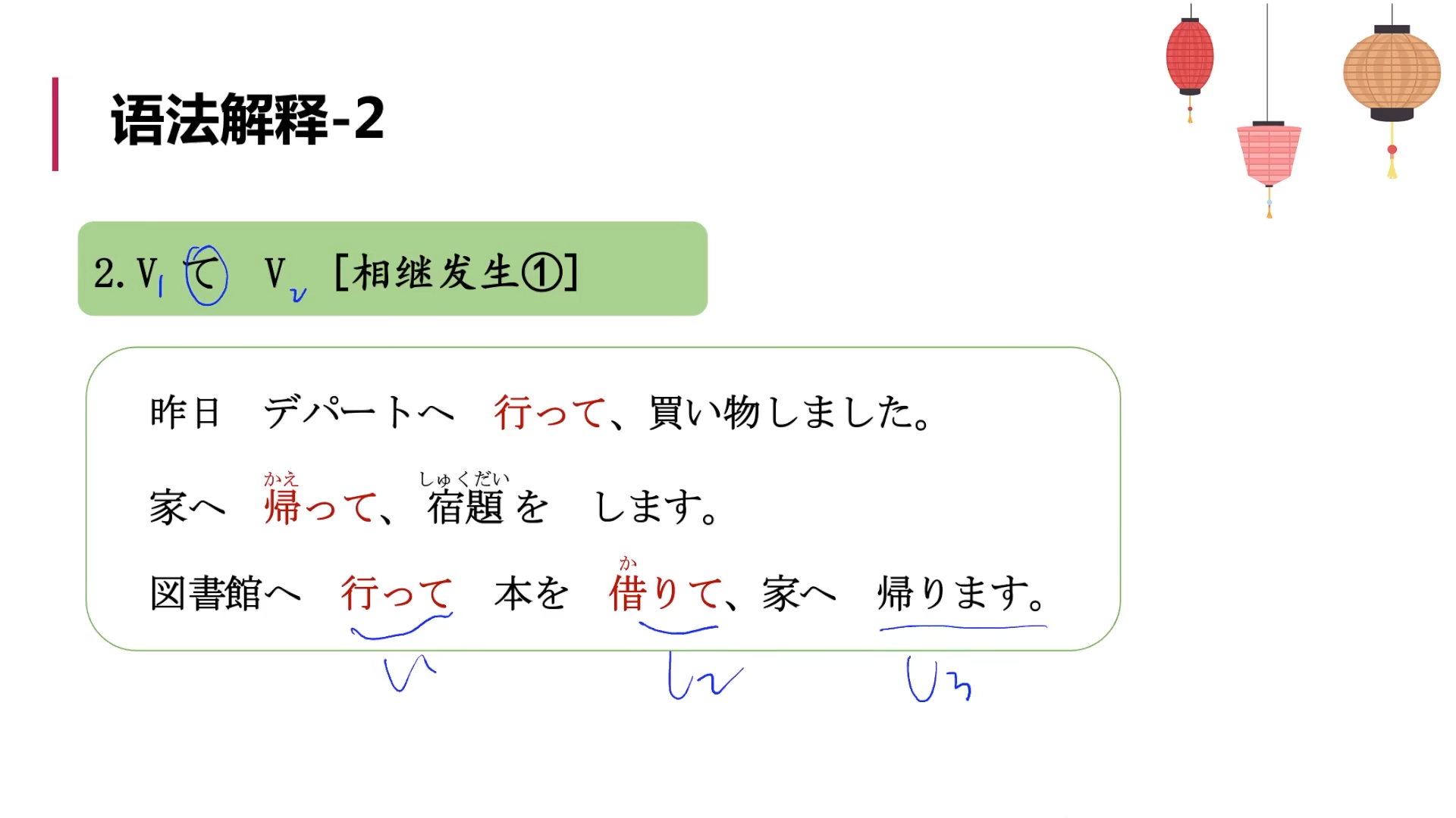 標日初級（上）——第14課（語法2）