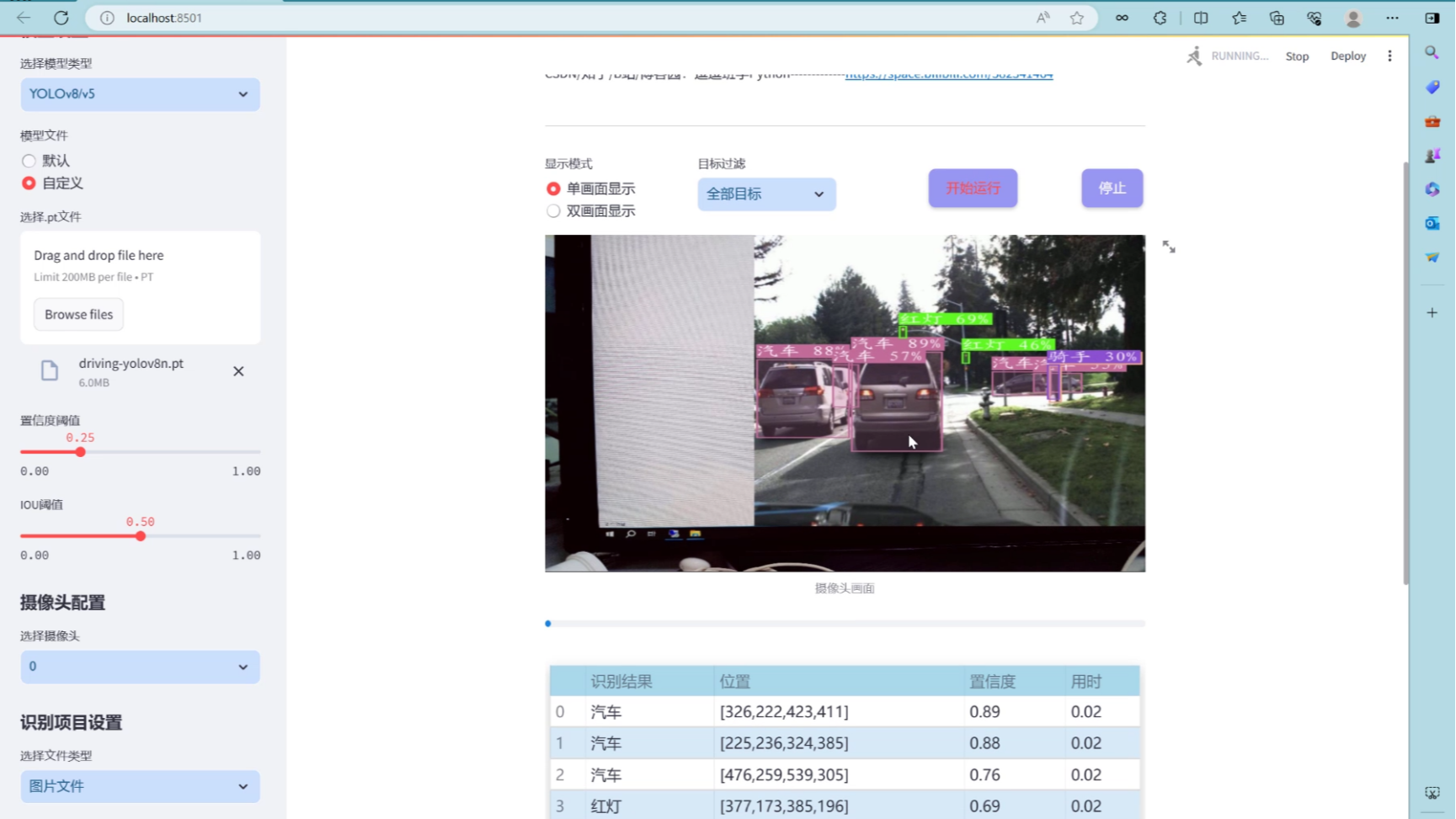 基于深度学习的自动驾驶目标检测系统（网页版+YOLOv8_v7_v6_v5代码+训练数据集）