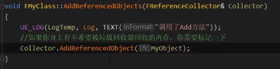 自定义F类中U类指针管理（UEC++CollectGarbage）