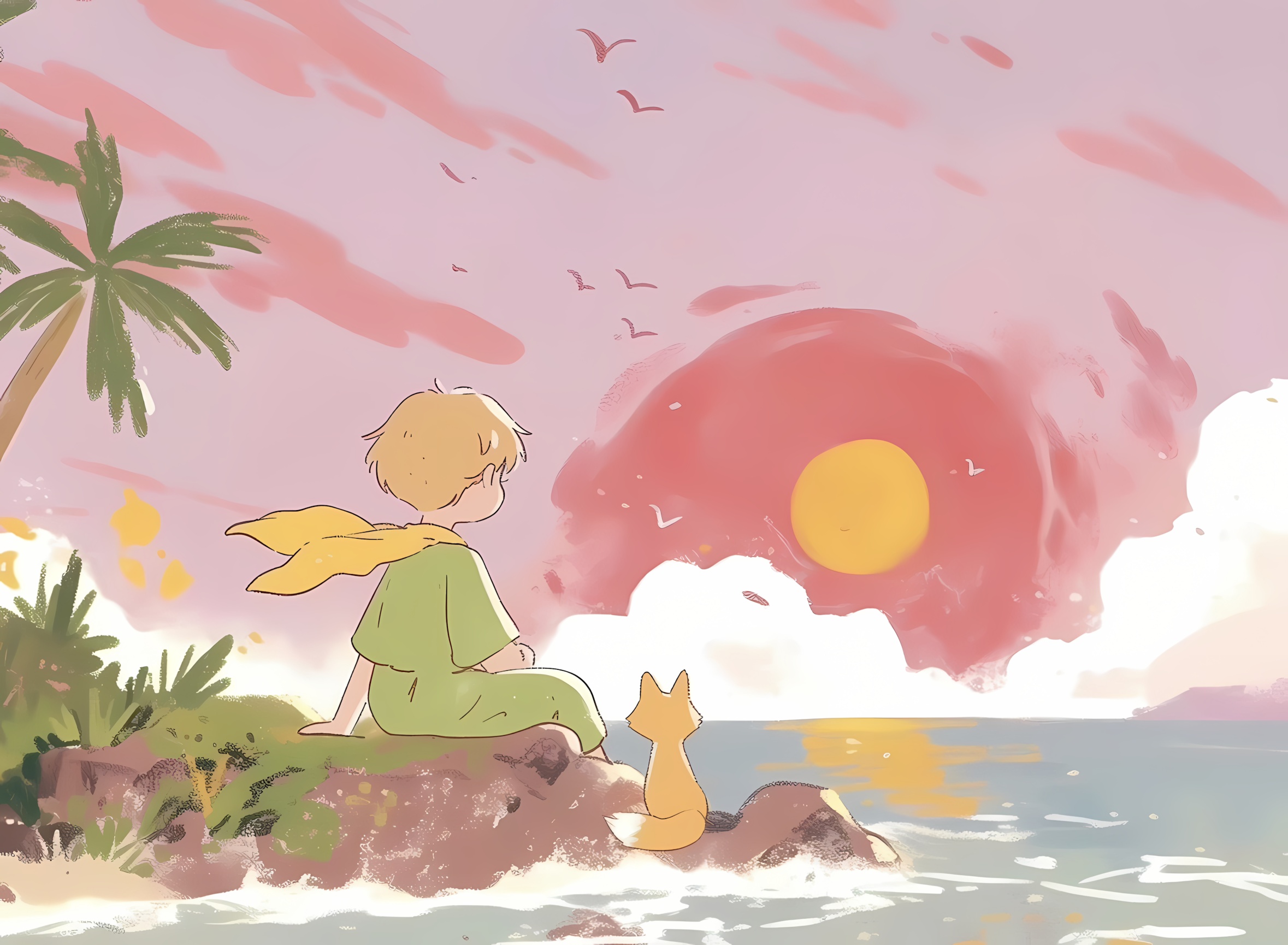 【哲风壁纸】小王子-手绘-插画