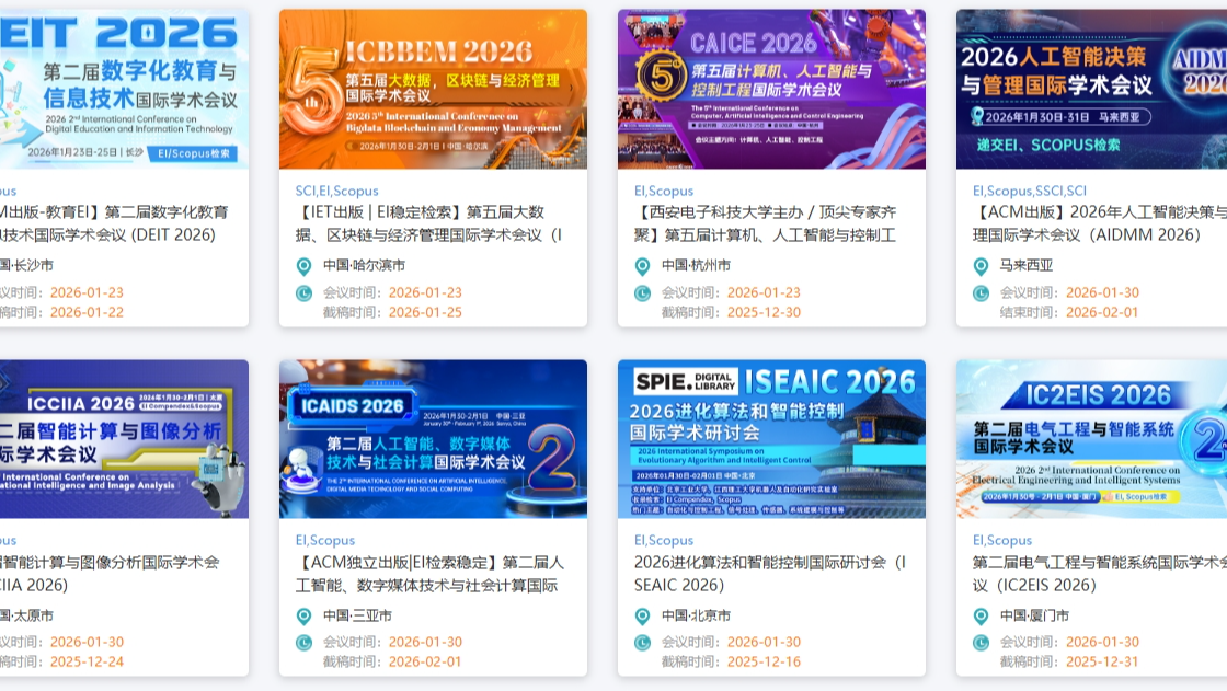 从科研小白到学术达人：如何高效发表高质量学术论文？（附2026年1月国际学术会议征稿信息大全）