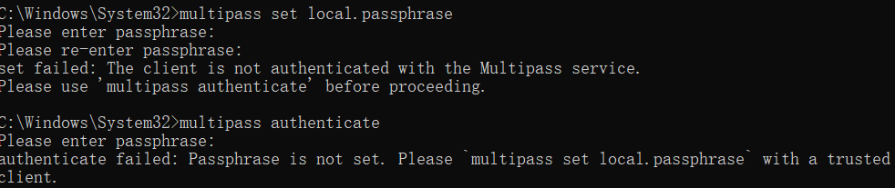 Multipass相关问题