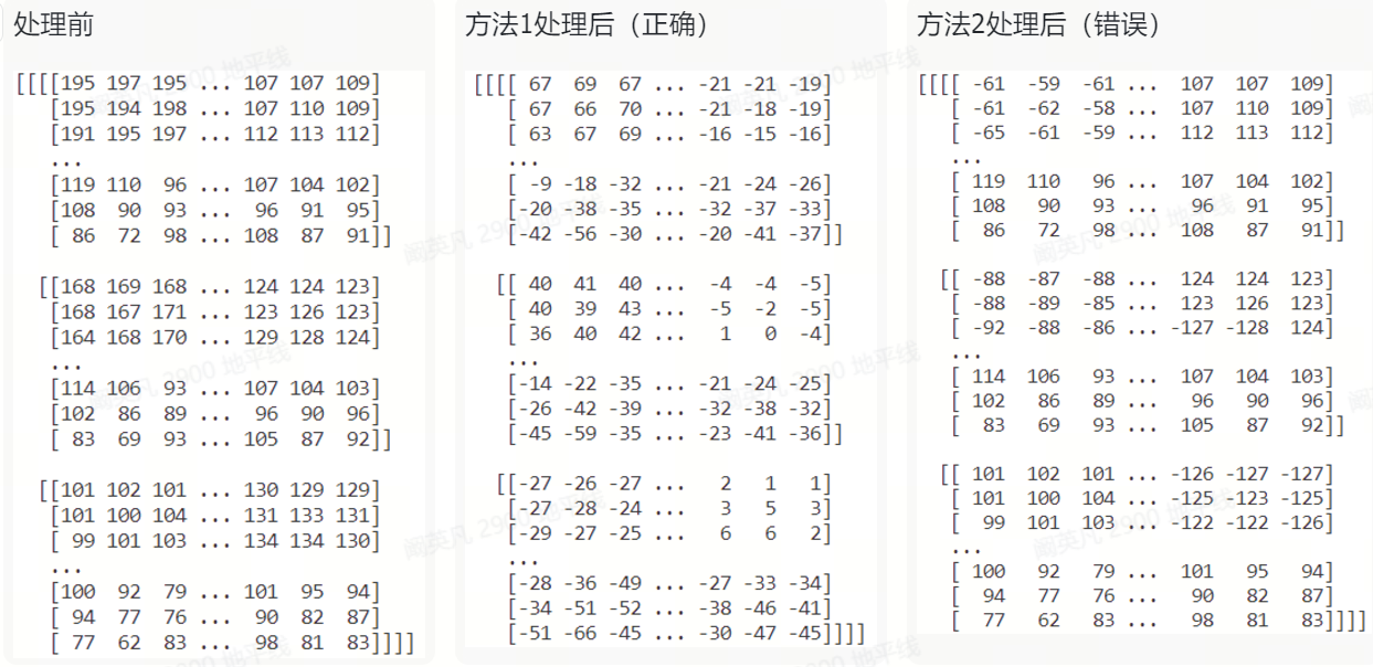 RGB/INT8 输入注意事项