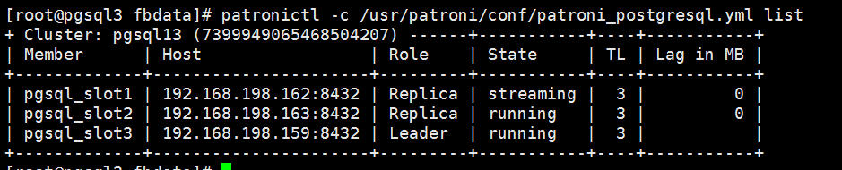 搭建PostgreSQL高可用集群（基于Patroni+Etcd）