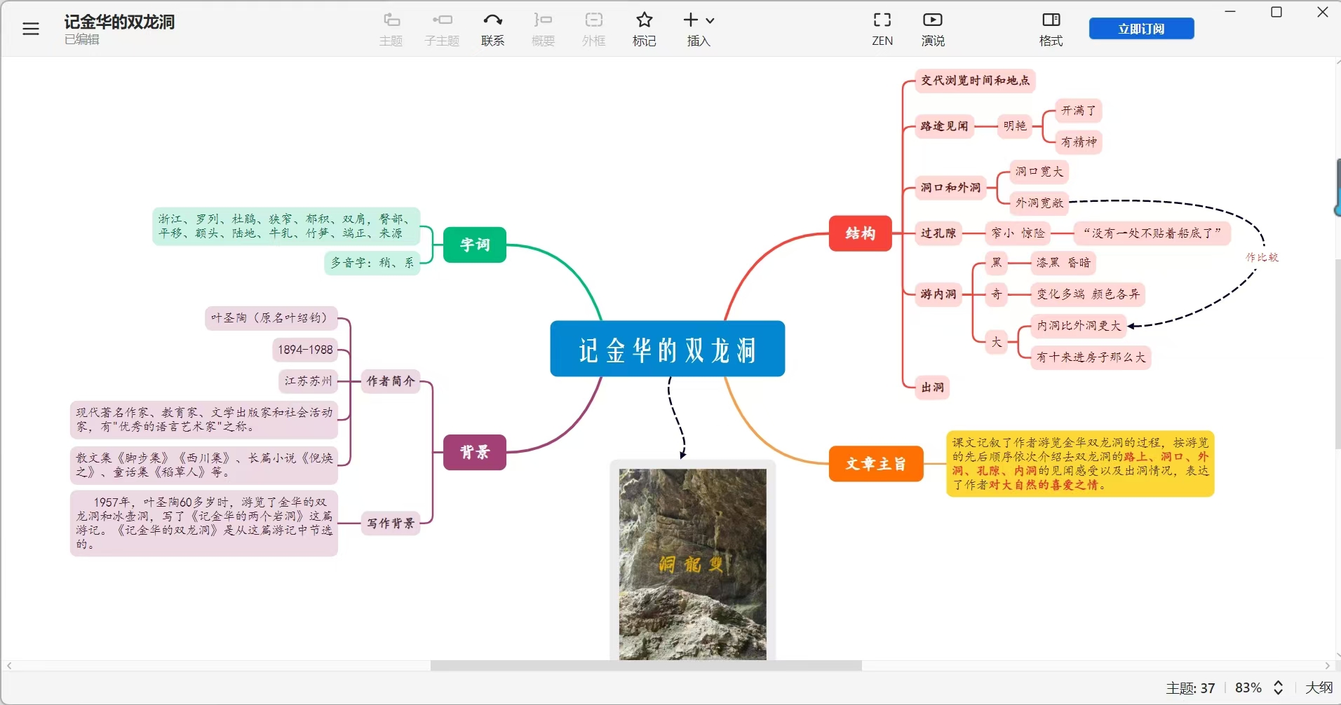 记金华的双溶洞