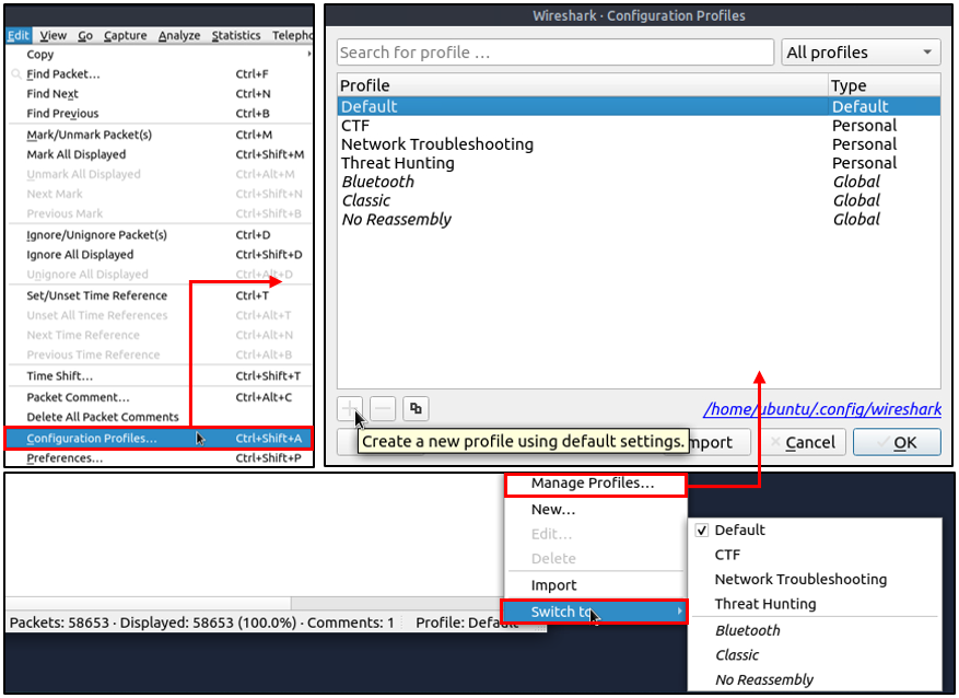 Wireshark - profiles