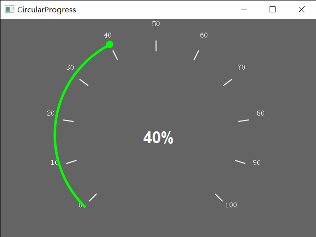 Qt/C++开源控件 圆形进度条