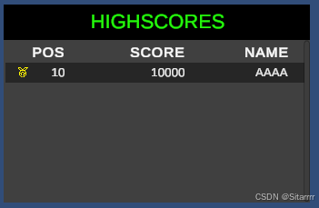 【Unity】绘制表格：排行榜