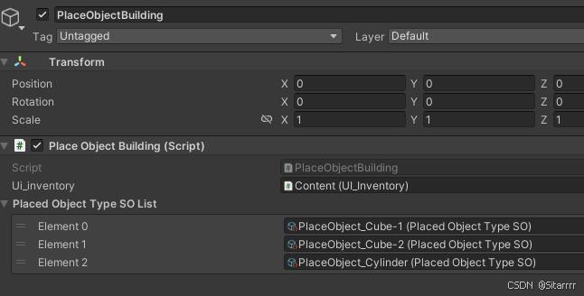 【Unity】ScriptableObject的应用和3D物体跟随鼠标移动：鼠标放置物体在场景中