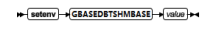 GBASEDBTSERVER 环境变量7GBASEDBTSHMBASE 环境变量 (UNIX™)