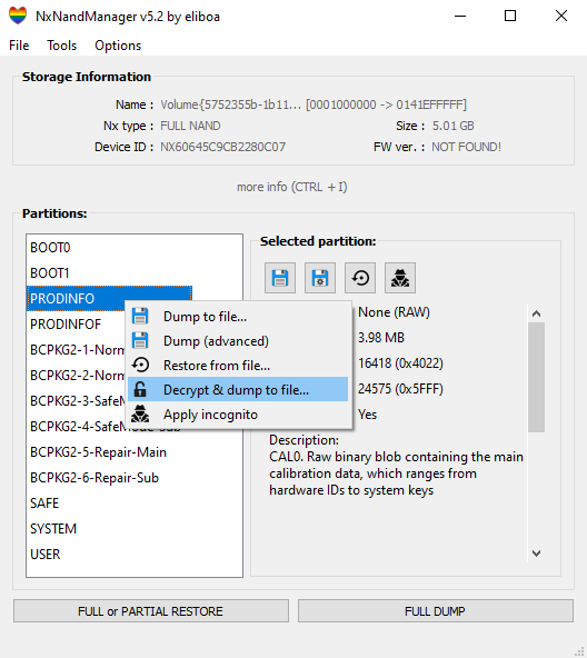 Decrypt & dump to file