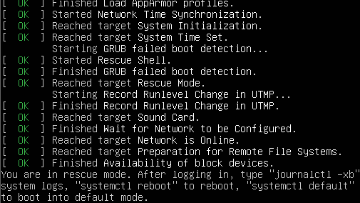进入单用户、救援模式