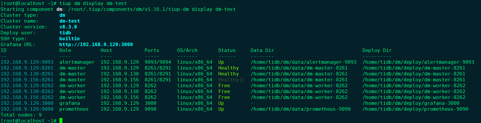 2.TiUP 部署 DM 集群