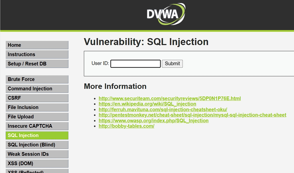 DVWA SQL注入union