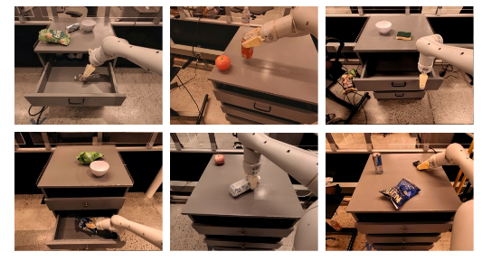 Real world manipulation tasks