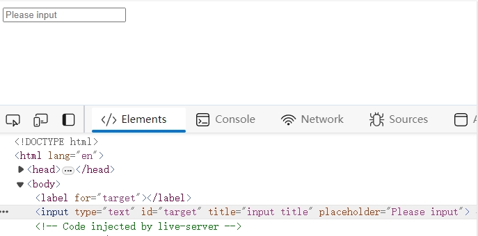 Input报错“Form elements must have labels: Element has no title attribute Element has no placeholde”