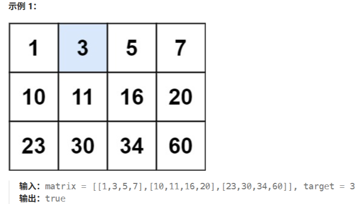 【LeetCode 74】算法：搜索二维矩阵