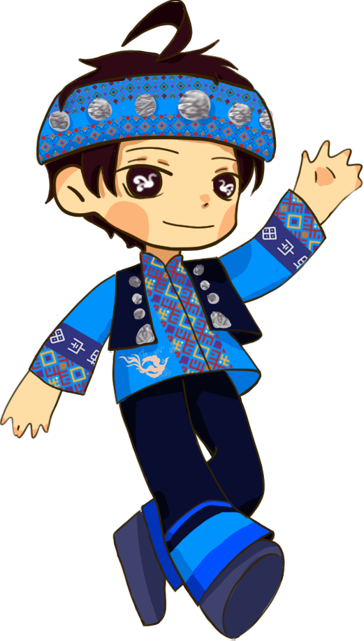 这是我画的畲族男性