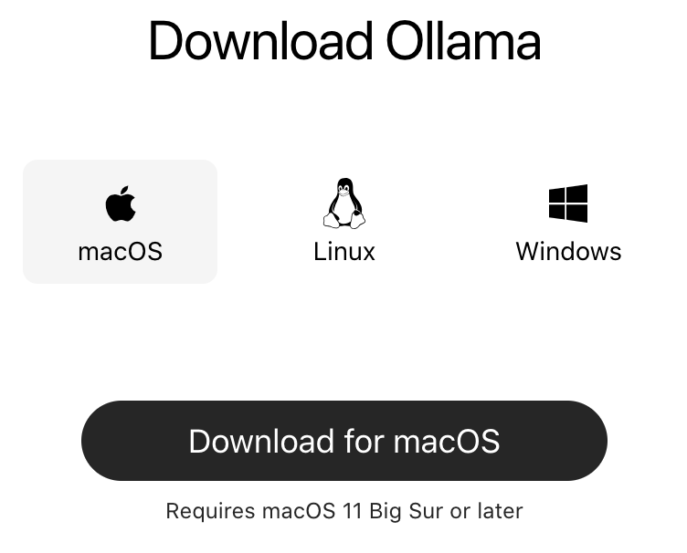 Ollama macOS requirement
