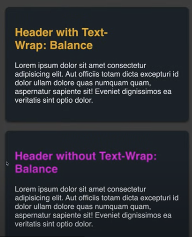 [CSS] text-wrap: balance