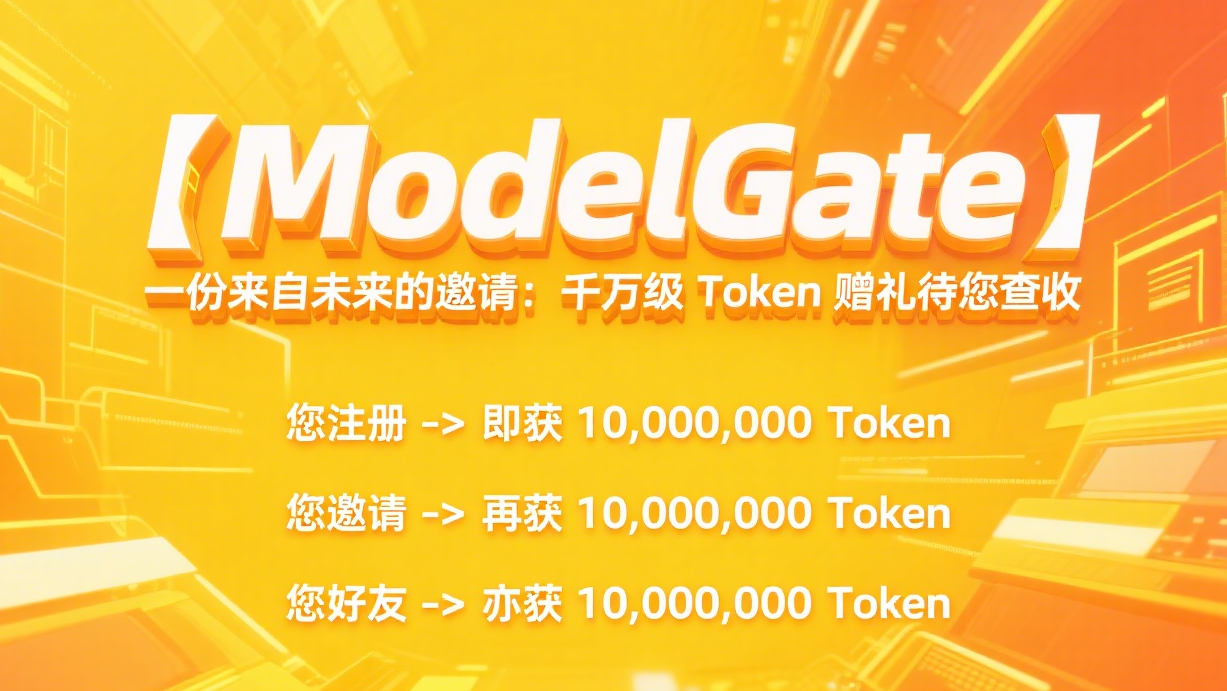 与伙伴共赢，ModelGate三重智享礼助你解锁AI新玩法