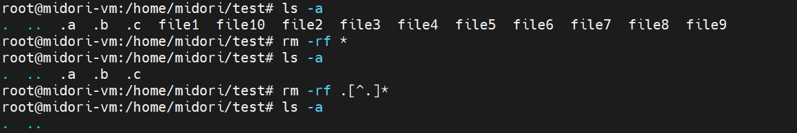 涉及隐藏文件的删除