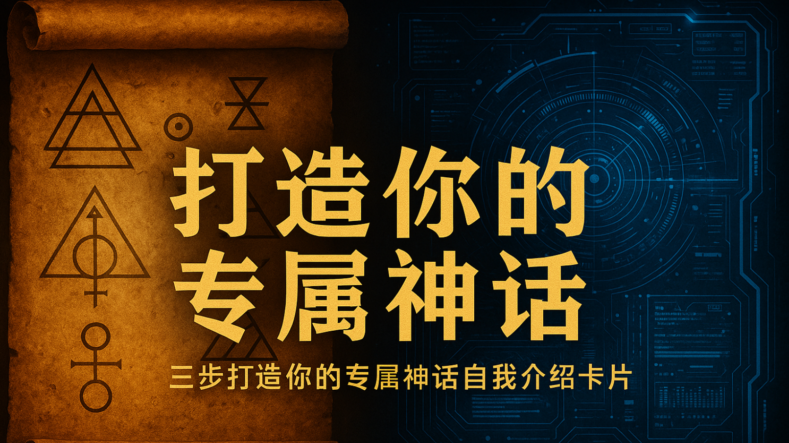我把“咒语”喂给AI，给自己做了张“传说级”名片