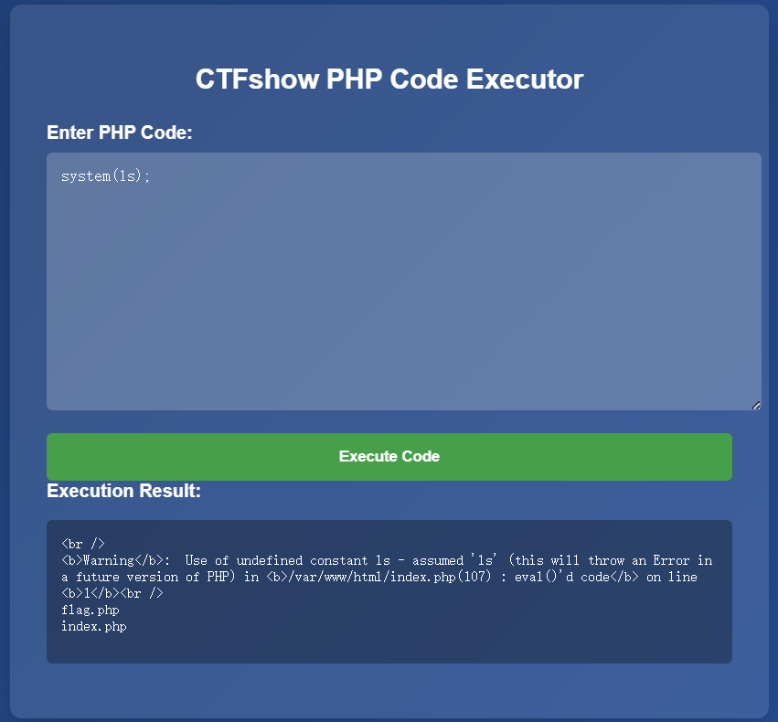 ctfshowWeb应用安全与防护(第二章)wp更新中 - leee0 - 博客园