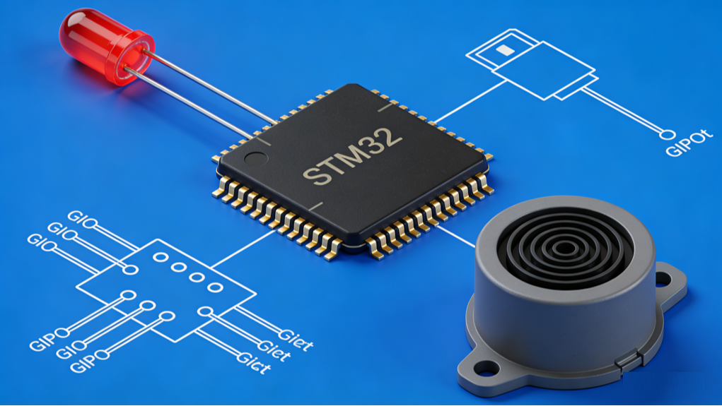 解码GPIO、寄存器与蜂鸣器（三极管）