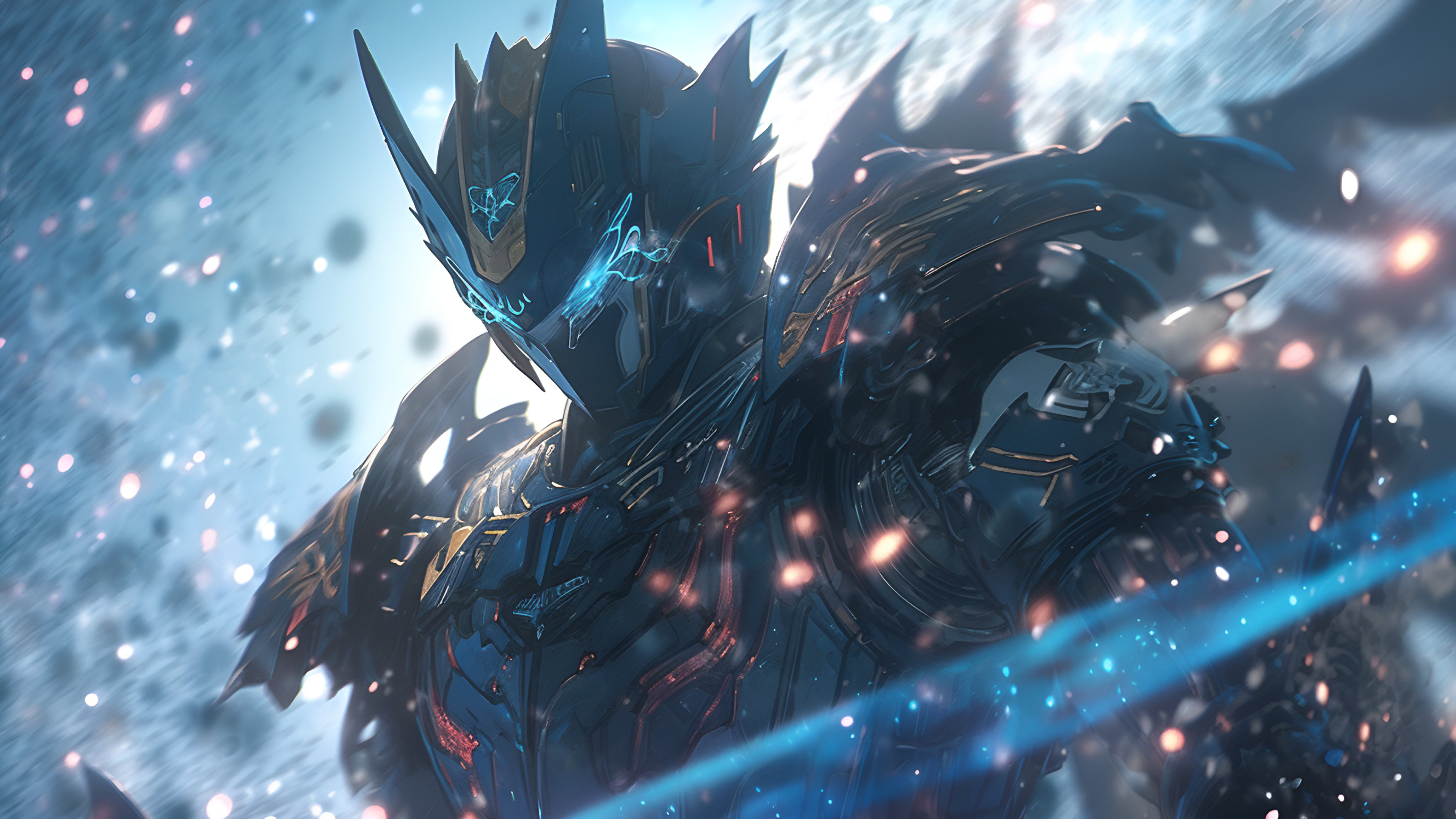 【哲风壁纸】冷色调机甲-战斗机甲