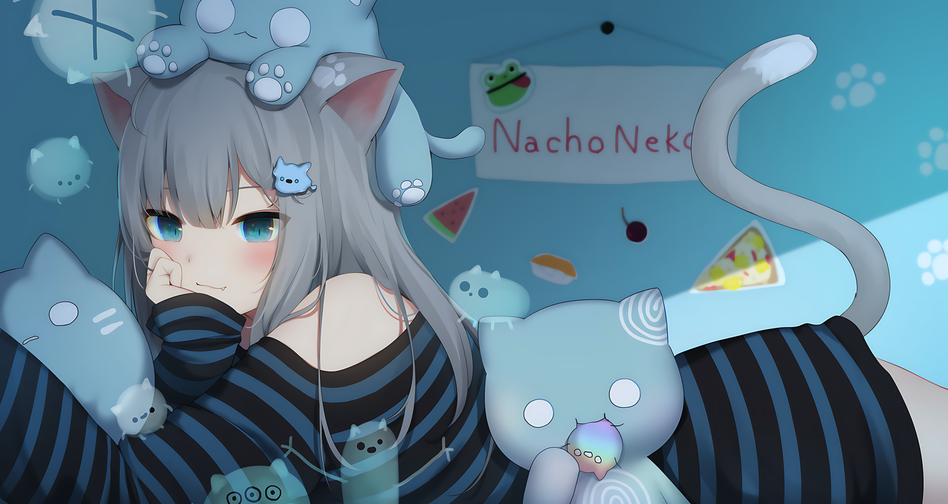 【哲风壁纸】动漫女孩-猫羽雫