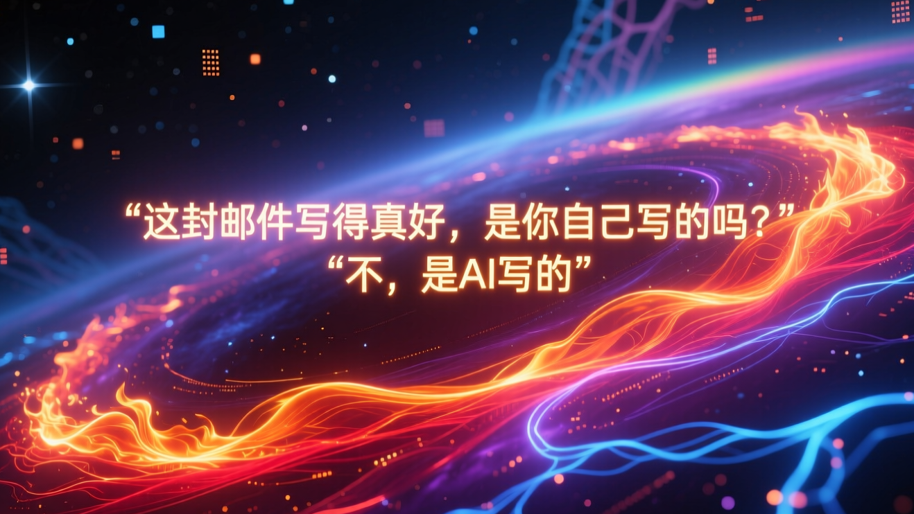 &quot;这封邮件写得真好，是你自己写的吗？&quot; &quot;不，是AI写的&quot;