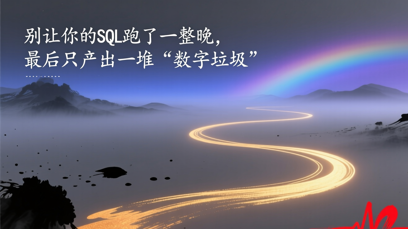 别让你的SQL跑了一整晚，最后只产出一堆&quot;数字垃圾&quot;