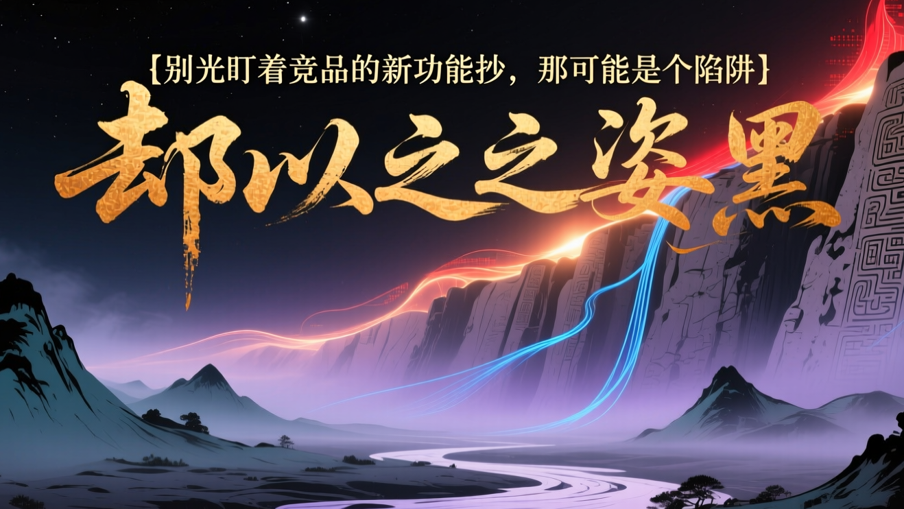 别光盯着竞品的新功能抄，那可能是个陷阱