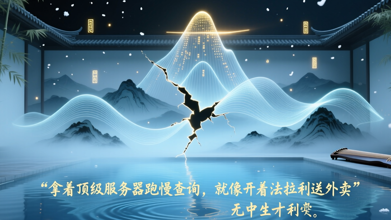 拿着顶级服务器跑慢查询，就像开着法拉利送外卖