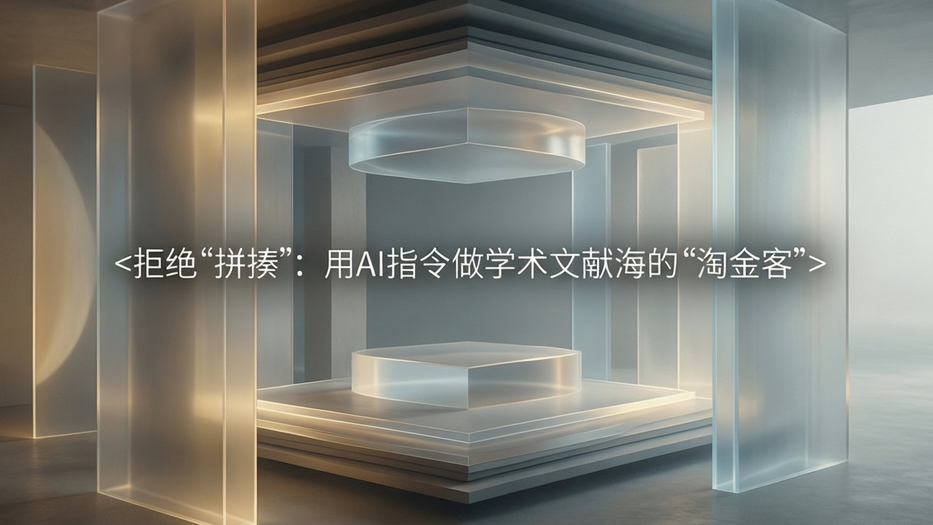 拒绝“拼凑”：用AI指令做学术文献海的“淘金客”