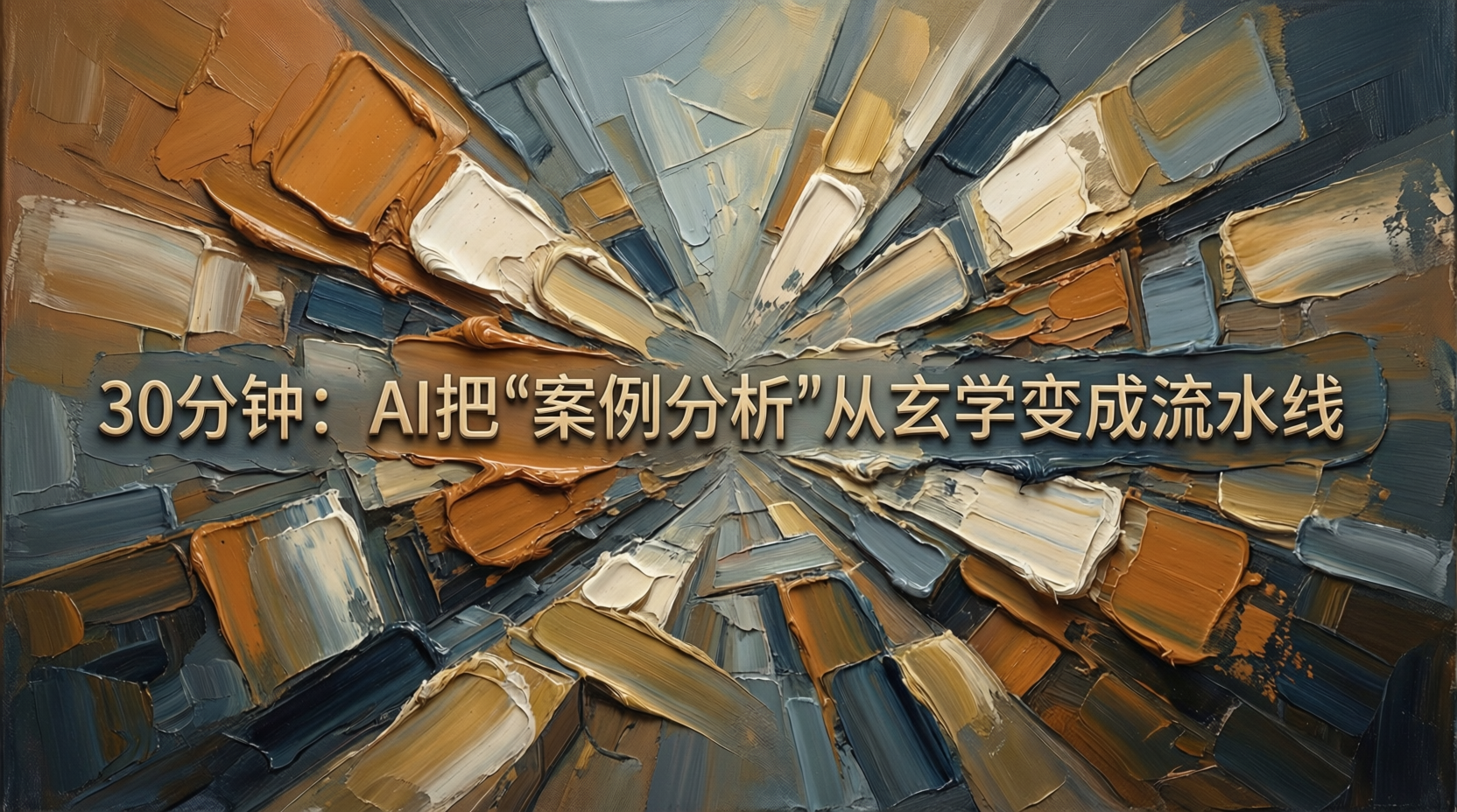 3小时变成30分钟：AI把"案例分析"从玄学变成流水线