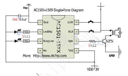 AC1502铃儿响叮当接线图
