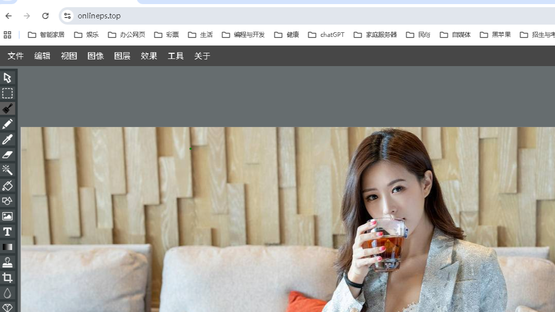 PhotoShop网页版在线为图片加文字，制作个性海报教程