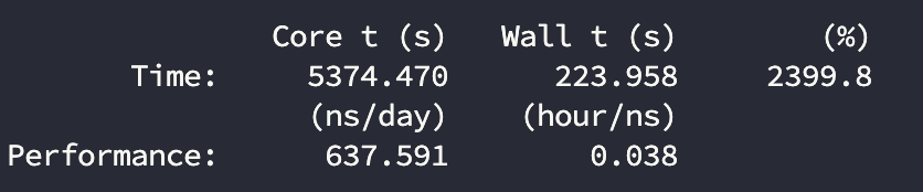 3080-24C-GROMACS测试结果