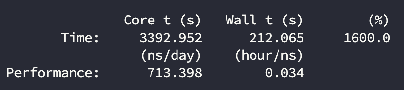 3090-16C-GROMACS测试结果