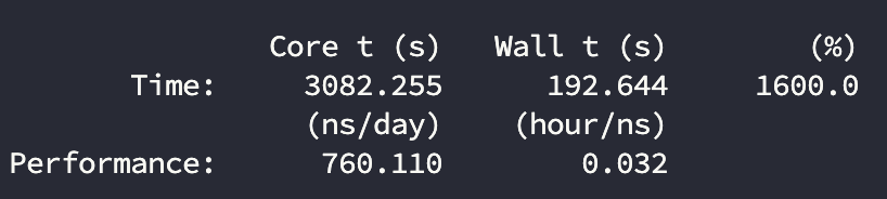4090-16C-GROMACS测试结果