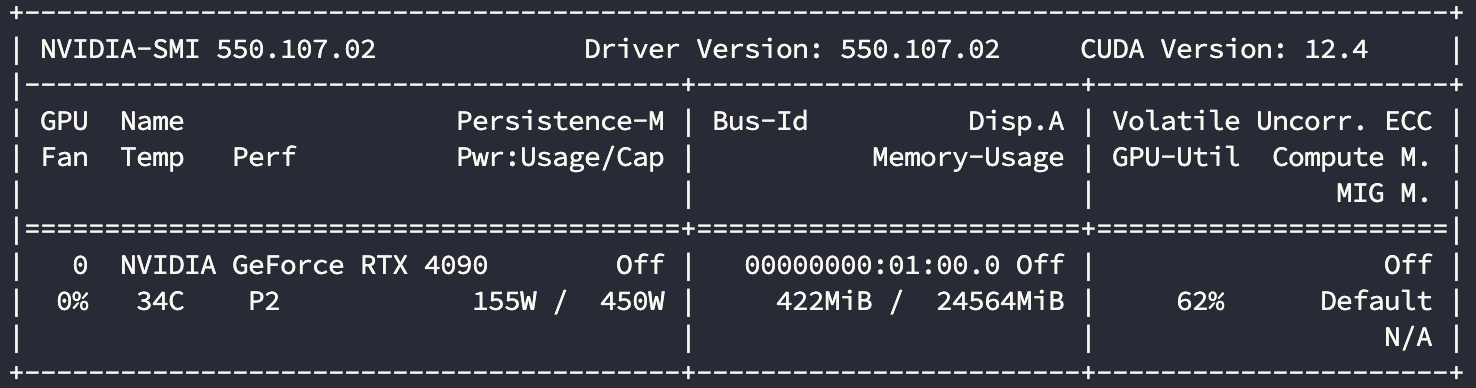 4090-16C-GROMACS显卡使用情况
